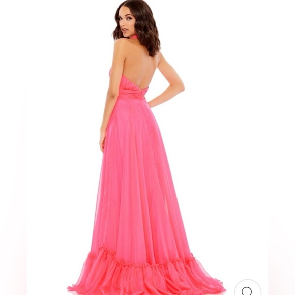 NWOT Ienna for Mac Duggal Pink Chiffon Overlay Dress - Picture 2 of 11